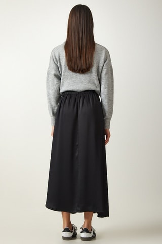 Saia assimétrica - Preto