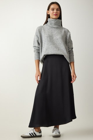 Saia assimétrica - Preto