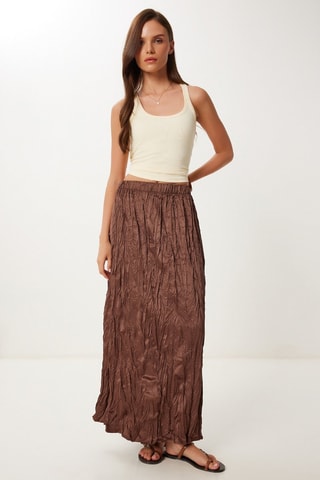 Saia comprida - Castanho
