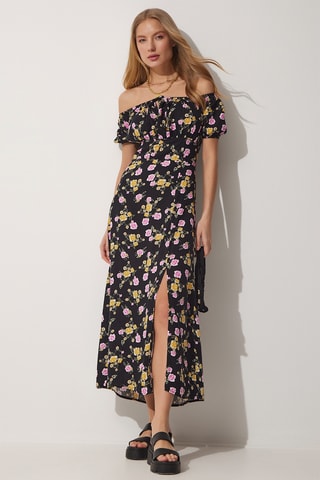 Vestido midi - Preto