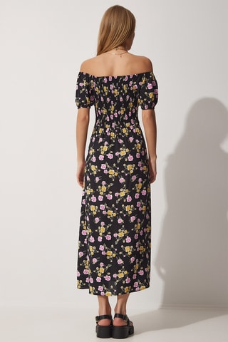 Vestido midi - Preto