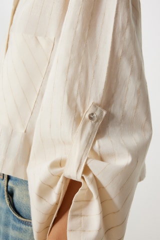 Camisa em linho - Nude