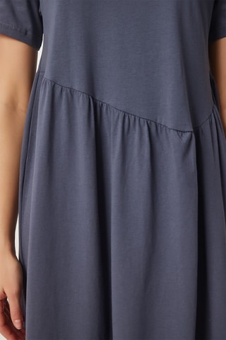 Vestido comprido - Cinzento-escuro