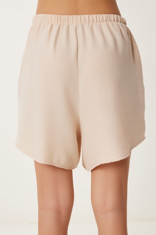 Camisa e calções em linho - Bege