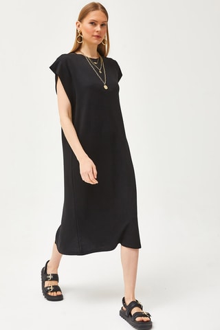 Vestido direito - Preto