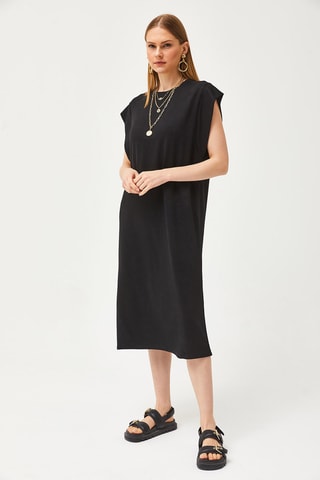 Vestido direito - Preto