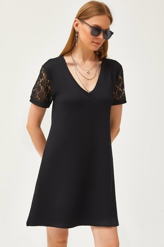 Vestido direito - Preto