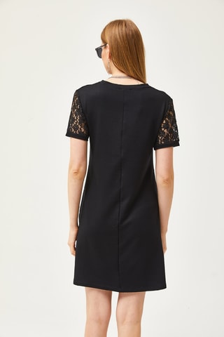 Vestido direito - Preto