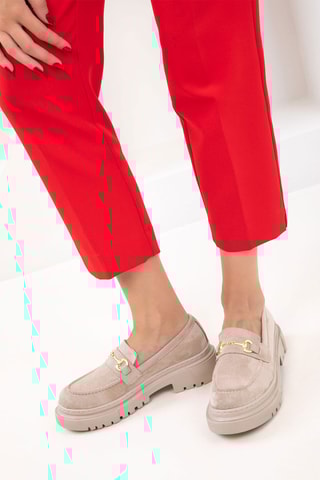 Mocassins - Bege-claro