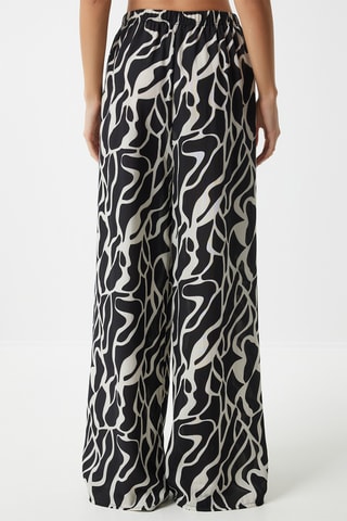 Calças palazzo - Cru