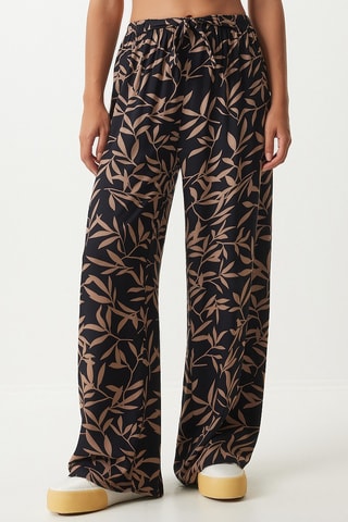 Calças palazzo - Preto