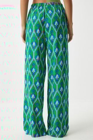 Calças palazzo - Verde-claro