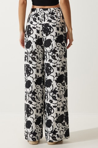 Calças palazzo - Branco