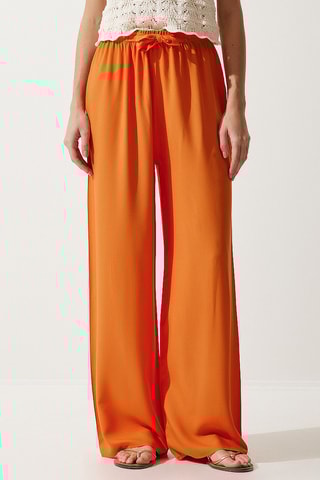 Calças palazzo - Laranja