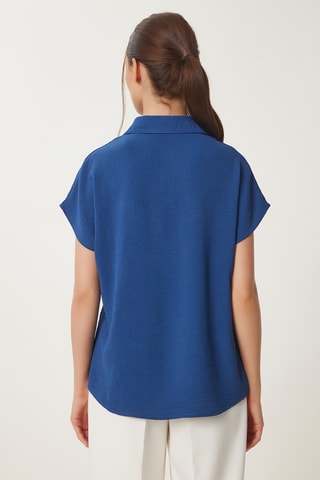 Camisa - Azul-cobalto