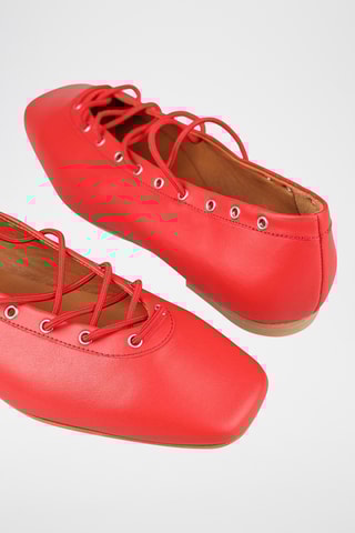 Sabrinas em couro - Vermelho