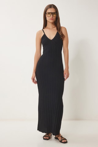 Vestido justo - Preto