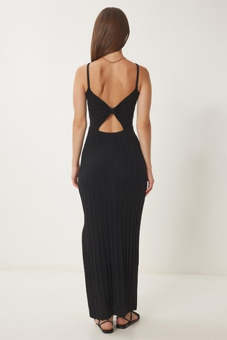 Vestido justo - Preto