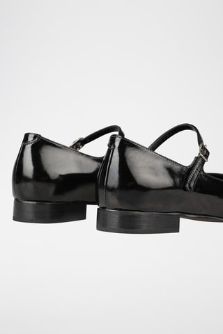 Babies em pele envernizada - Preto