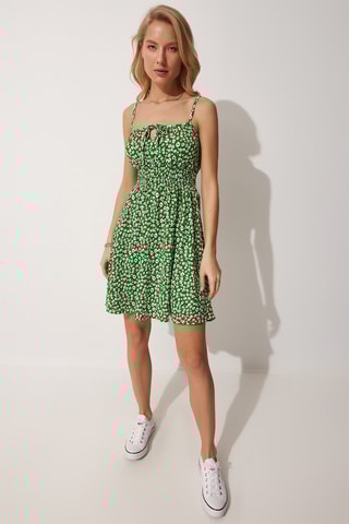Vestido estilo patinadora - Verde-claro