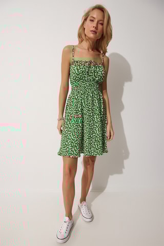 Vestido estilo patinadora - Verde-claro