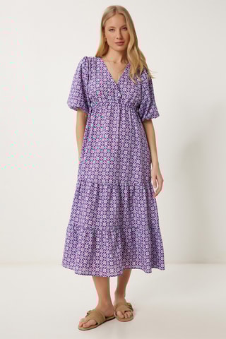 Vestido estilo patinadora - Violeta