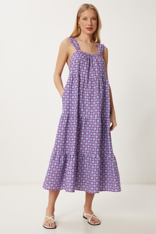 Vestido estilo patinadora - Violeta