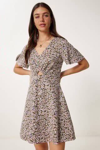 Vestido trapézio - Rosa