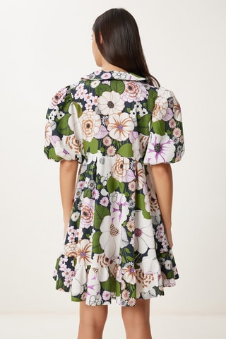 Vestido estilo patinadora - Verde-claro