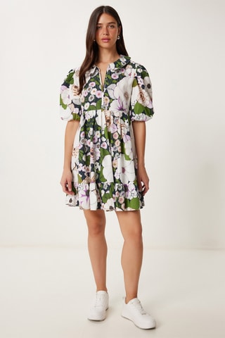 Vestido estilo patinadora - Verde-claro