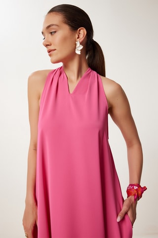 Vestido comprido - Fúcsia