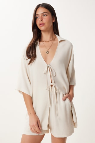 Calções e blusa - Verde-água