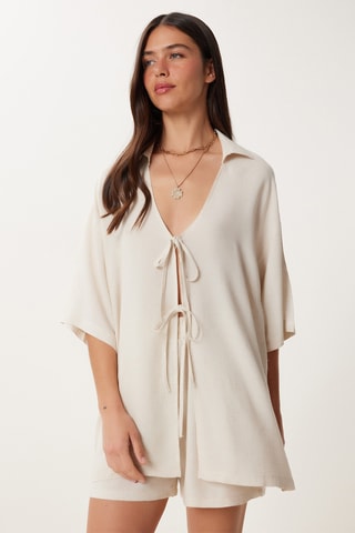 Calções e blusa - Verde-água