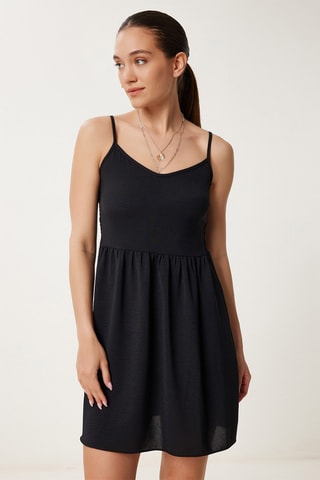 Vestido estilo patinadora - Preto