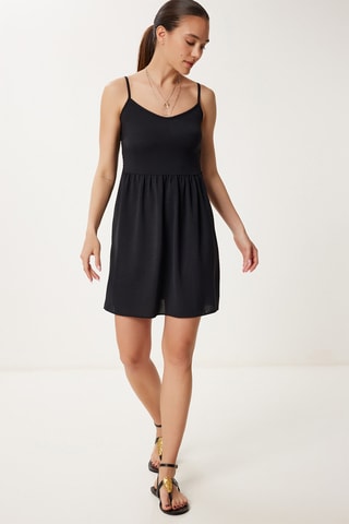 Vestido estilo patinadora - Preto