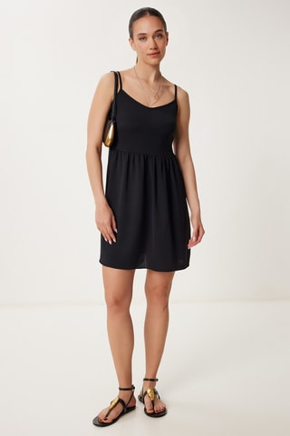 Vestido estilo patinadora - Preto