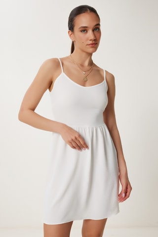 Vestido estilo patinadora - Branco