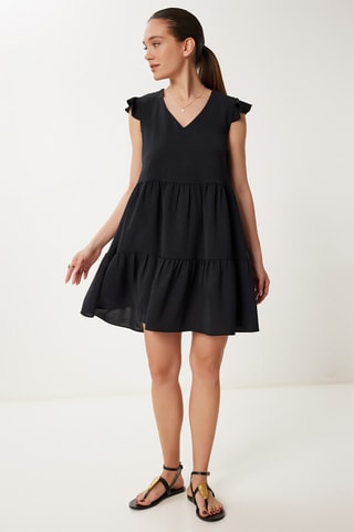 Vestido trapézio - Preto