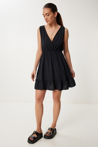 Vestido estilo patinadora - Preto