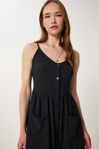 Vestido-camisa - Preto