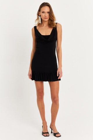 Vestido direito - Preto