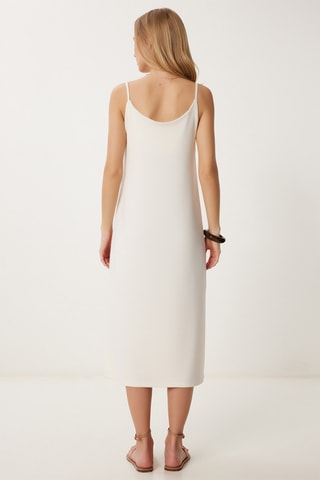 Vestido direito - Nude