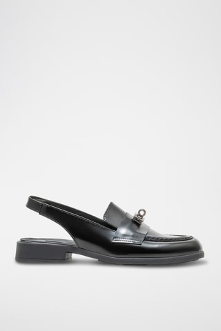 Mocassins de couro - Preto