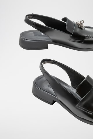 Mocassins de couro - Preto