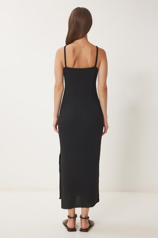 Vestido midi - Preto