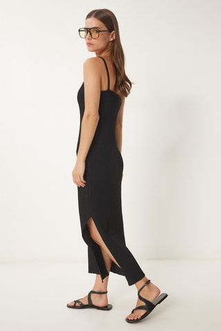 Vestido midi - Preto