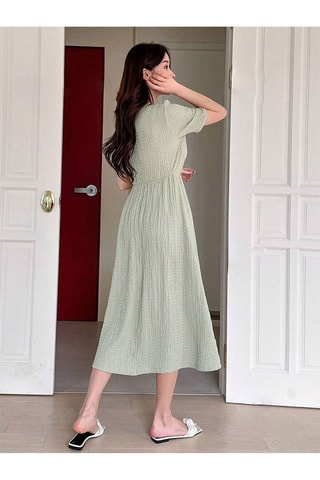 Vestido midi - Caqui