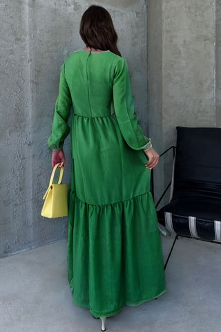 Vestido comprido - Verde-claro