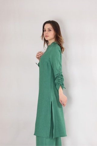 Calças e quimono - Verde-claro