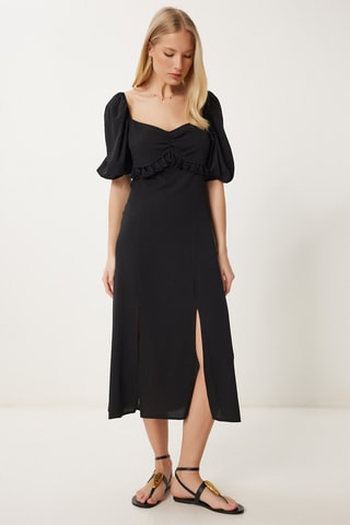 Vestido midi - Preto